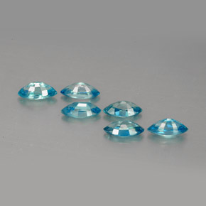  ct natürliche blauer Zirkon-Edelsteine, Marquise, VVS