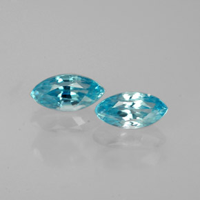  ct natürliche blauer Zirkon-Edelsteine, Marquise, VVS-VS