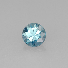 0,68 ctw natürlicher blauer Zirkon, Rundschliff, VS