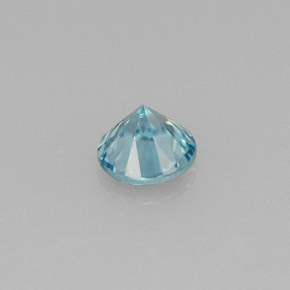 0,68 ctw natürlicher blauer Zirkon, Rundschliff, VS