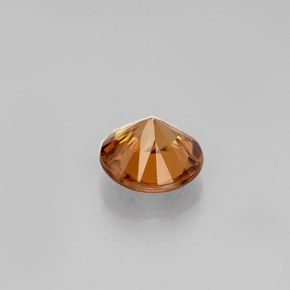0,99 ctw natürlicher orangefarbener Zirkon, Rundschliff, VVS