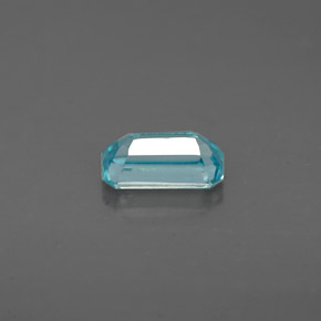 0,88 ctw natürlicher blauer Zirkon, Smaragdschliff, VVS