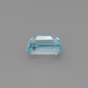 1,11 ctw natürlicher blauer Zirkon, Smaragdschliff, VVS