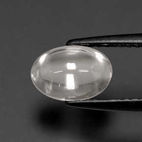1,72 ctw natürlicher weißer Zirkon, Oval Schliff, Transparent