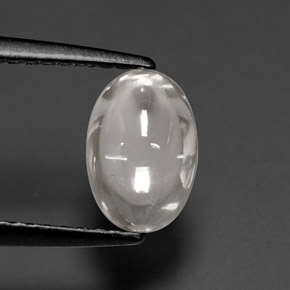1,72 ctw natürlicher weißer Zirkon, Oval Schliff, Transparent