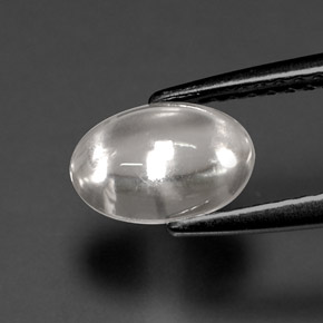 1,72 ctw natürlicher weißer Zirkon, Oval Schliff, Transparent