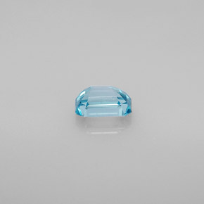 1,02 ctw natürlicher blauer Zirkon, Smaragdschliff, VVS