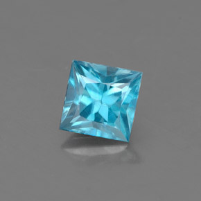 0,58 ctw natürlicher blauer Zirkon, Quadrat, VS