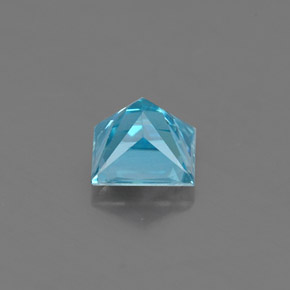 0,58 ctw natürlicher blauer Zirkon, Quadrat, VS