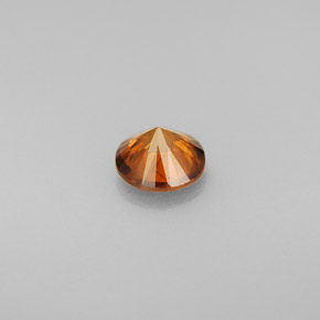 0,80 ctw natürlicher orangefarbener Zirkon, Rundschliff, VS