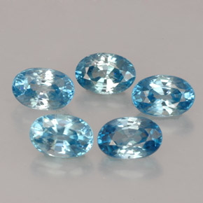  ct natürliche blauer Zirkon-Edelsteine, Oval Schliff, VVS