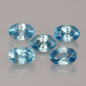  ct natürliche blauer Zirkon-Edelsteine, Oval Schliff, VVS