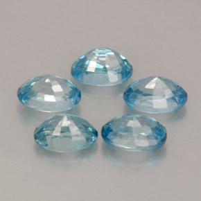  ct natürliche blauer Zirkon-Edelsteine, Oval Schliff, VVS