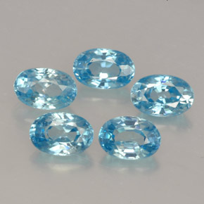  ct natürliche blauer Zirkon-Edelsteine, Oval Schliff, VVS
