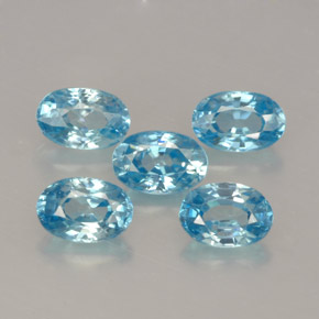  ct natürliche blauer Zirkon-Edelsteine, Oval Schliff, VVS