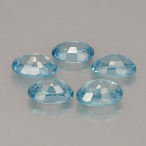  ct natürliche blauer Zirkon-Edelsteine, Oval Schliff, VVS