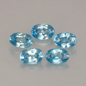  ct natürliche blauer Zirkon-Edelsteine, Oval Schliff, VVS