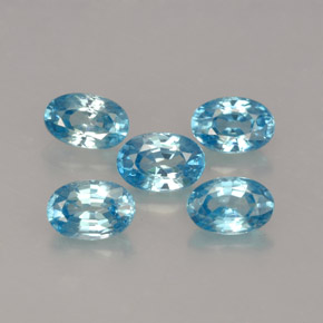  ct natürliche blauer Zirkon-Edelsteine, Oval Schliff, VVS