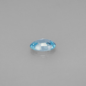 0,54 ctw natürlicher blauer Zirkon, Oval Schliff, VVS-VS