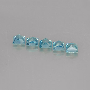  ct natürliche blauer Zirkon-Edelsteine, Quadrat, VVS-VS