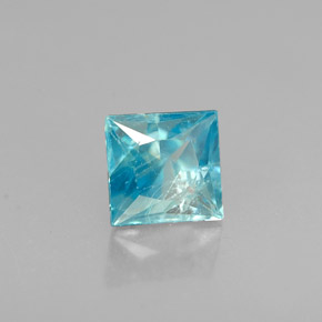 0,69 ctw natürlicher blauer Zirkon, Quadrat, SI