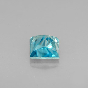 0,69 ctw natürlicher blauer Zirkon, Quadrat, SI