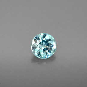 0,97 ctw natürlicher blauer Zirkon, Rundschliff, VVS-VS