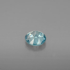0,97 ctw natürlicher blauer Zirkon, Rundschliff, VVS-VS