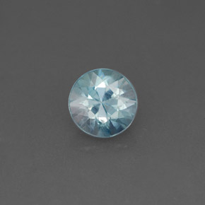 1,02 ctw natürlicher blauer Zirkon, Rundschliff, VS