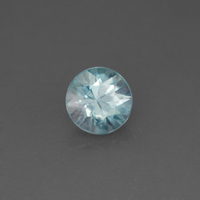 1,02 ctw natürlicher blauer Zirkon, Rundschliff, VS