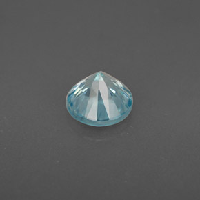 1,02 ctw natürlicher blauer Zirkon, Rundschliff, VS