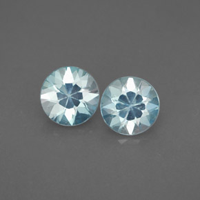  ct natürliche blauer Zirkon-Edelsteine, Rundschliff, VS