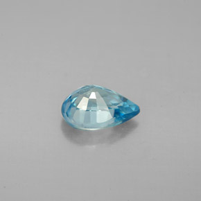 1,59 ctw natürlicher blauer Zirkon, Birnenform, VVS-VS