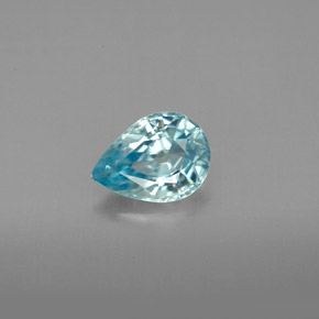 1,49 ctw natürlicher blauer Zirkon, Birnenform, VVS