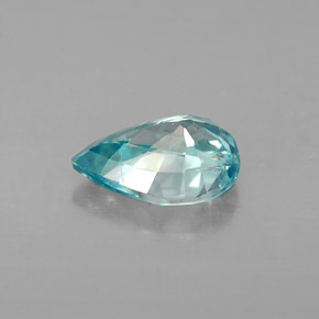 1,46 ctw natürlicher blauer Zirkon, Birnenform, VVS