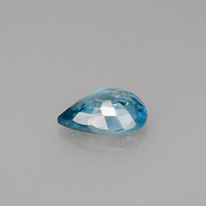 1,45 ctw natürlicher blauer Zirkon, Birnenform, VS