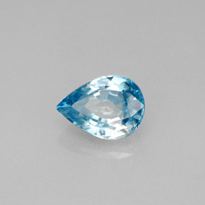 1,96 ctw natürlicher blauer Zirkon, Birnenform, VVS-VS