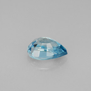 1,96 ctw natürlicher blauer Zirkon, Birnenform, VVS-VS