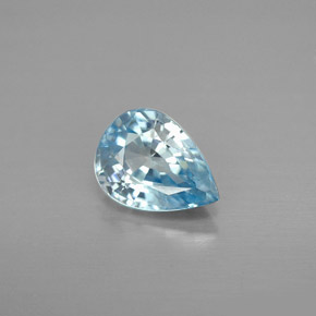 1,80 ctw natürlicher blauer Zirkon, Birnenform, VVS-VS