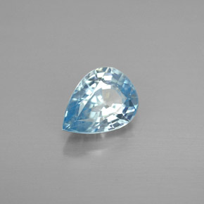 1,80 ctw natürlicher blauer Zirkon, Birnenform, VVS-VS