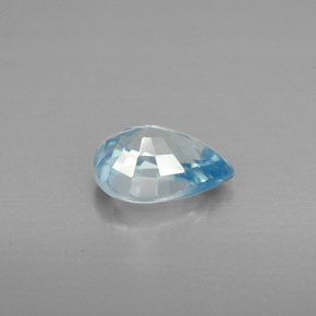 1,80 ctw natürlicher blauer Zirkon, Birnenform, VVS-VS