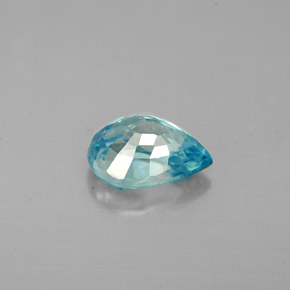 1,71 ctw natürlicher blauer Zirkon, Birnenform, VVS-VS