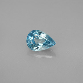1,83 ctw natürlicher blauer Zirkon, Birnenform, VS