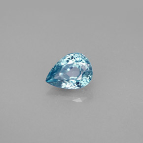 1,83 ctw natürlicher blauer Zirkon, Birnenform, VVS-VS