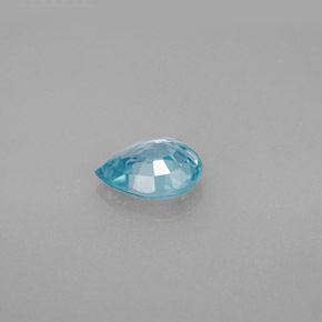 1,55 ctw natürlicher blauer Zirkon, Birnenform, VS