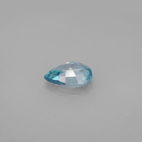 1,45 ctw natürlicher blauer Zirkon, Birnenform, VVS-VS