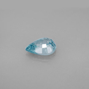1,64 ctw natürlicher blauer Zirkon, Birnenform, VVS
