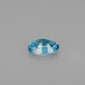 1,23 ctw natürlicher blauer Zirkon, Oval Schliff, VVS-VS
