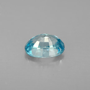 1,41 ctw natürlicher blauer Zirkon, Oval Schliff, VVS-VS