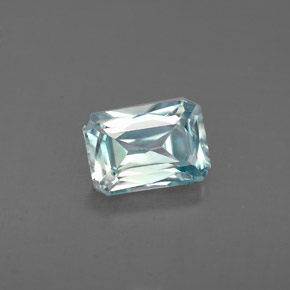 1,40 ctw natürlicher blauer Zirkon, Smaragdschliff, VVS-VS